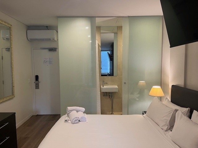 Studio with Balcony/480 Collins St, Melbourne, VIC 3000